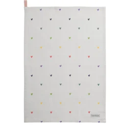 Sophie Allport Hearts Multicolored Tea Towel- Tea|Tea