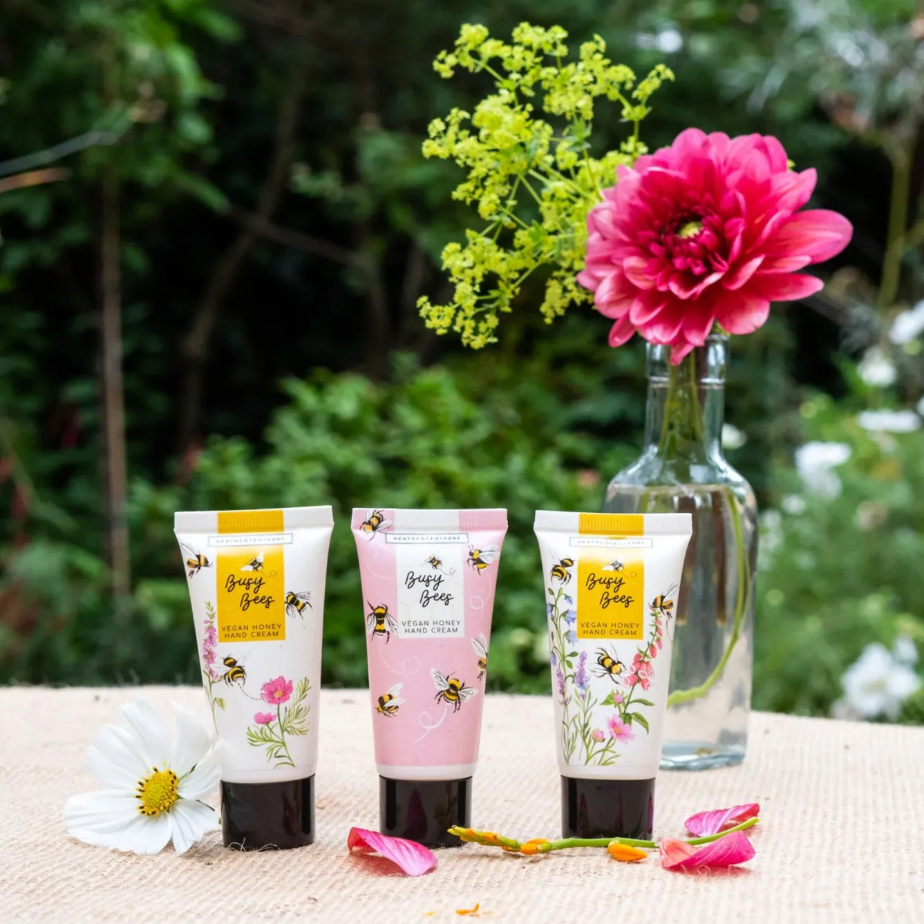 Heathcote & Ivory Heathcote and Ivory Busy Bees Hand Cream Trio- Soaps & Lotions