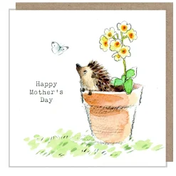 Paper Shed Design Hedgehog in a Flower Pot Mother's Day Greetings Card- Mother's Day|Mother's Day
