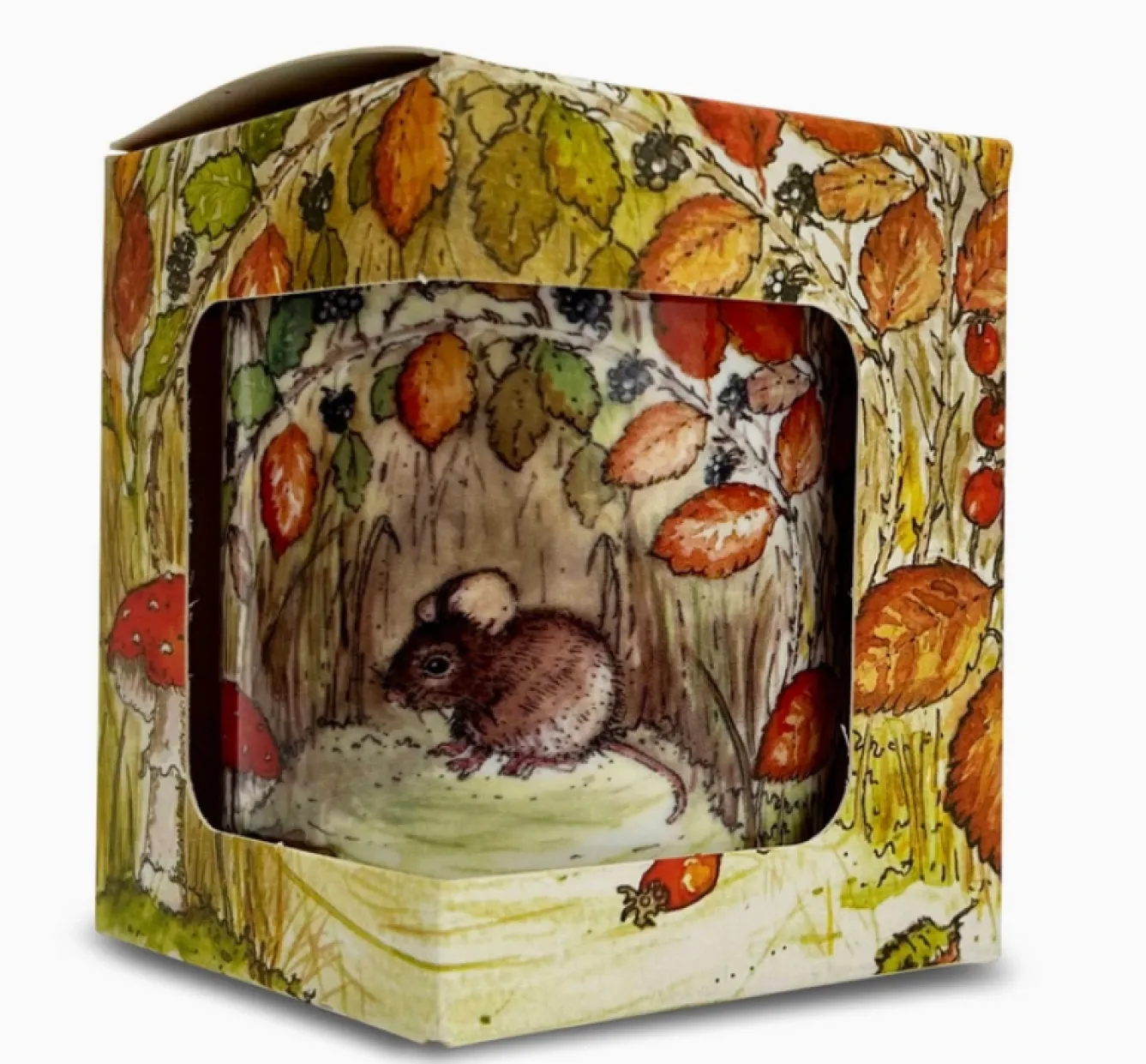 Heaven Scent Hedgerows Bone China Pot Candle - Mouse- Home Fragrance