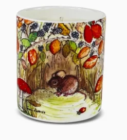 Heaven Scent Hedgerows Bone China Pot Candle - Mouse- Home Fragrance