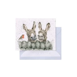 Wrendale Designs 'Hee Haw' Donkey Gift Enclosure Card- Greeting Cards