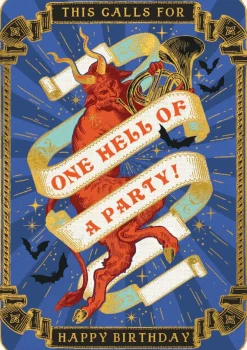 The Art File Hell of a Party Greeting Card- Greeting Cards