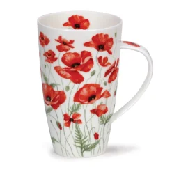 Dunoon Henley Poppies Mug- Whimsical|Flowers & Garden