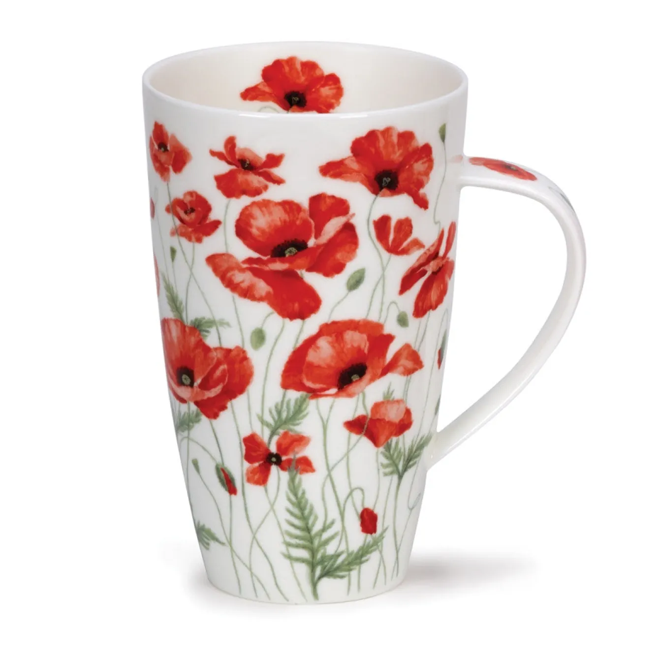 Dunoon Henley Poppies Mug- Whimsical|Flowers & Garden