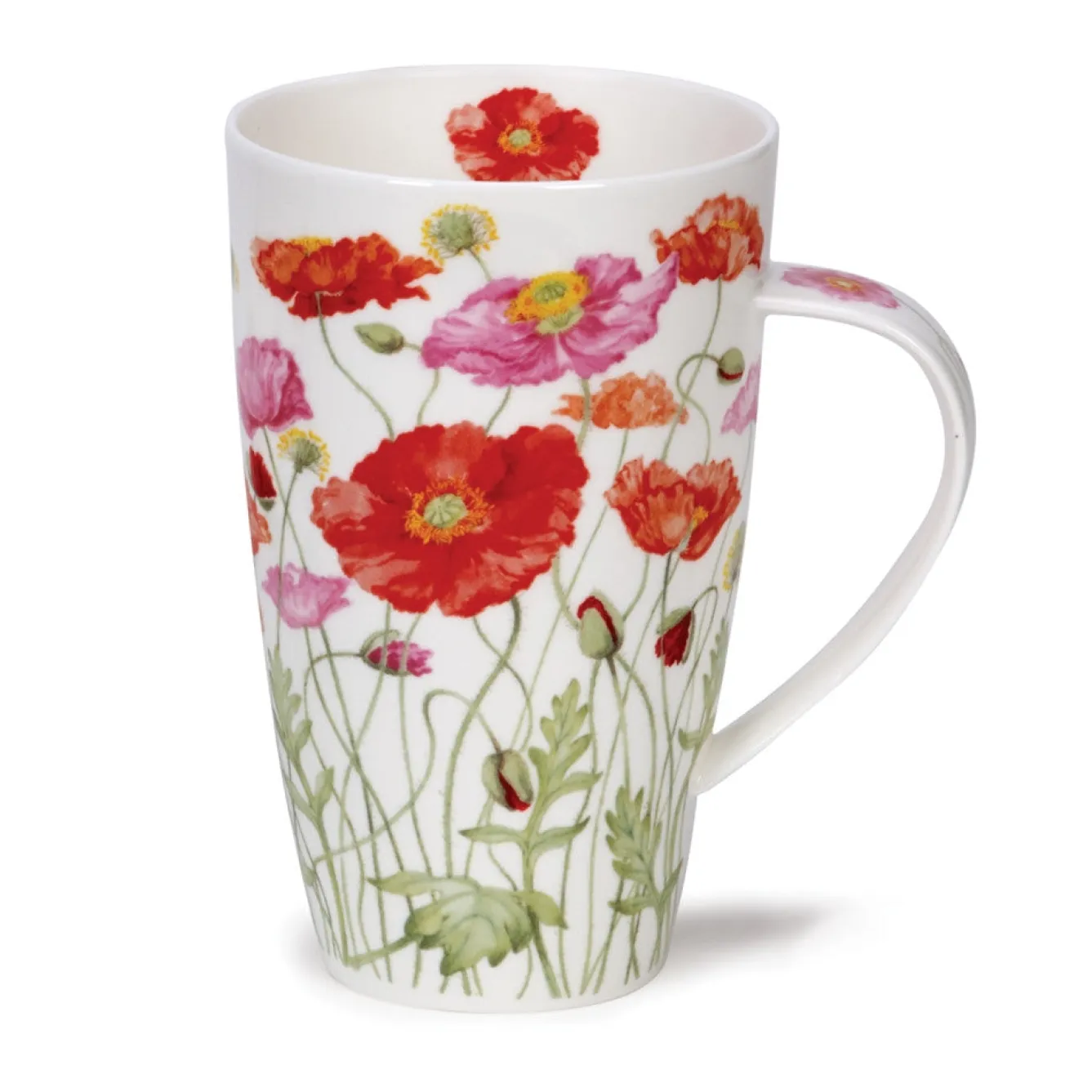 Dunoon Henley Poppies Mug- Whimsical|Flowers & Garden
