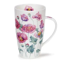 Dunoon Henley Poppies Mug- Whimsical|Flowers & Garden