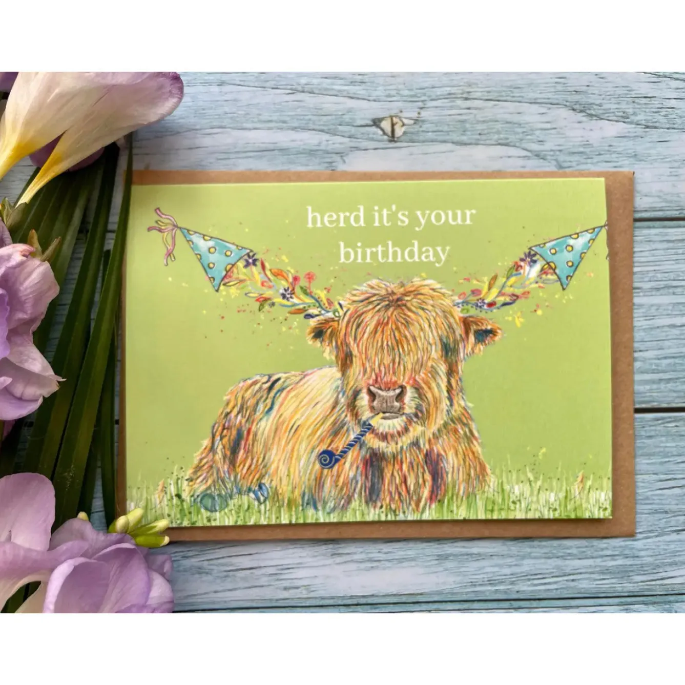 Jen Winnett Herd It's Your Birthday Eco-card- Greeting Cards