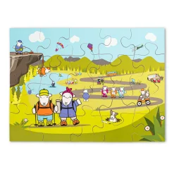 The Herdy Company Herdy Adventures Wooden Jigsaw Puzzle - 20 Piece Puzzle- Puzzles|Children