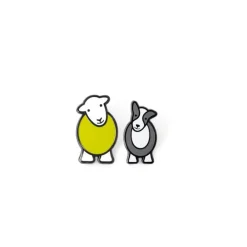 The Herdy Company Herdy and Sheppy Pin Badge Set- Key Chains|Children