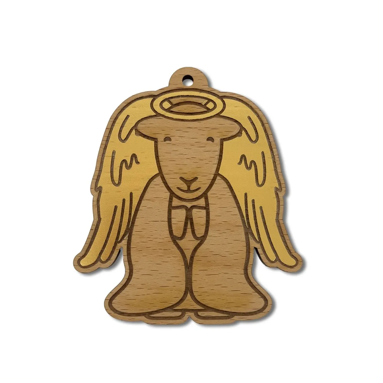 The Herdy Company Herdy Angel Wooden Christmas Decoration- Christmas Decorations|Seasonal Decor