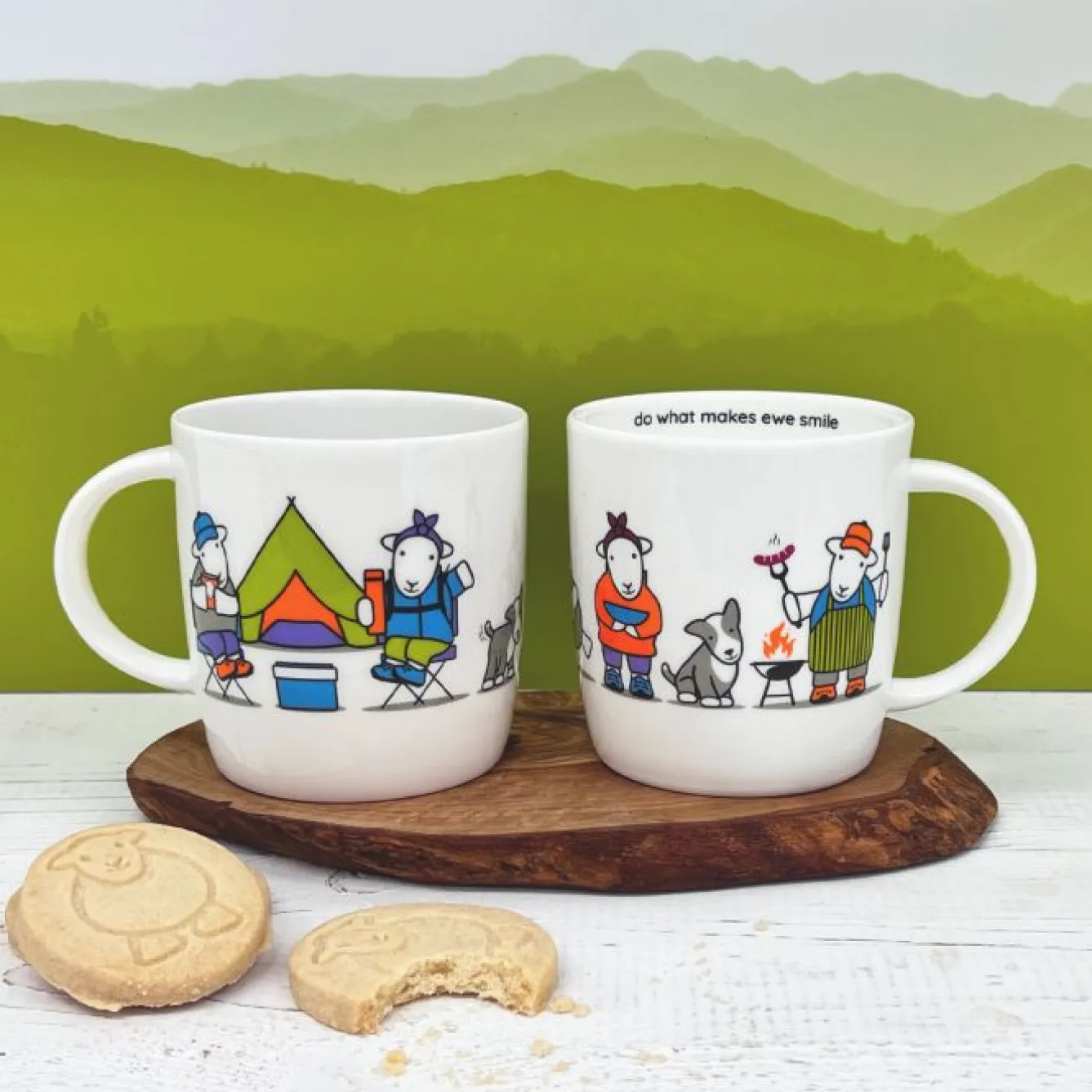 The Herdy Company Herdy Baa-B-Q-ewe Mug- Tea|Bright Colors