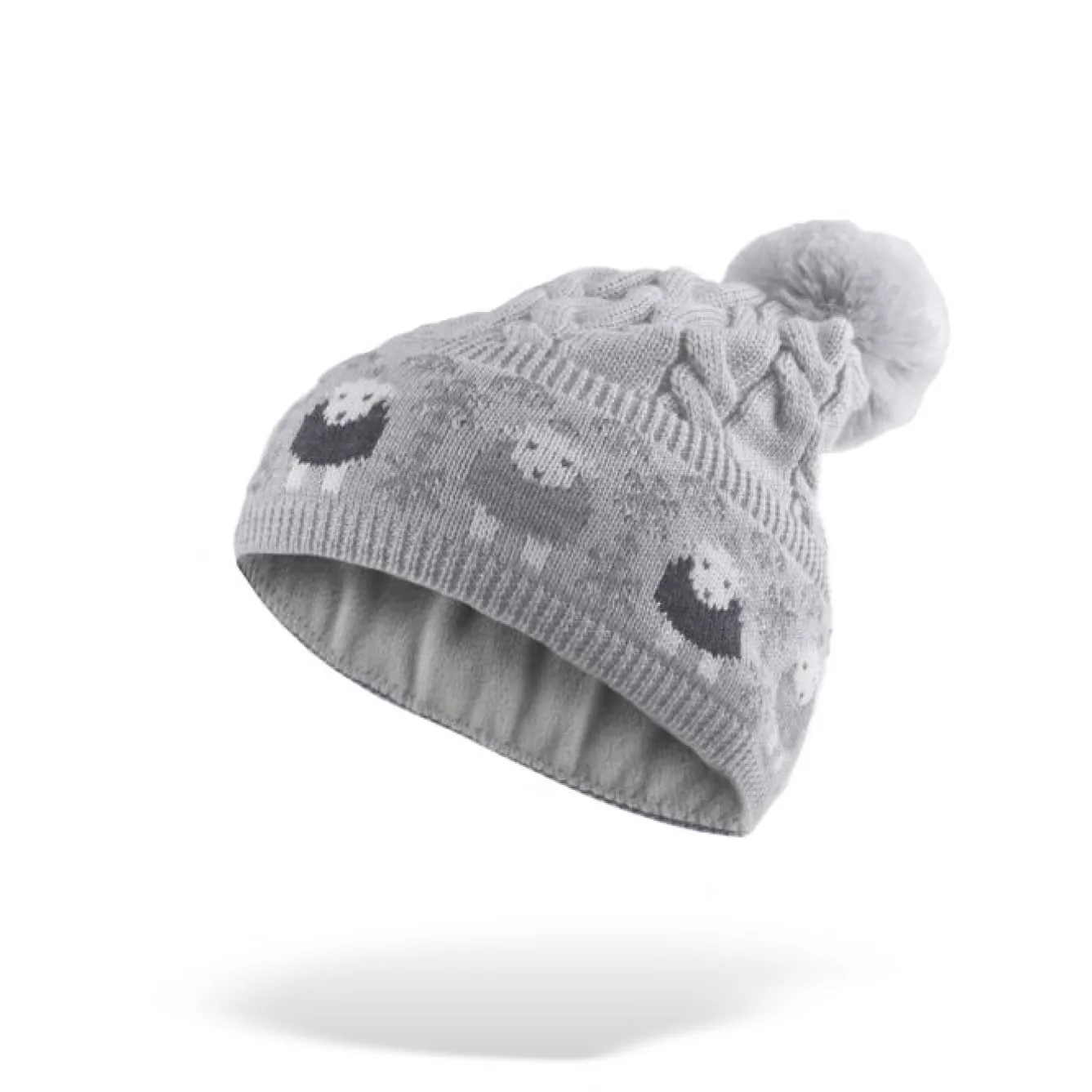 The Herdy Company herdy Cable Bobble Hat- Umbrellas