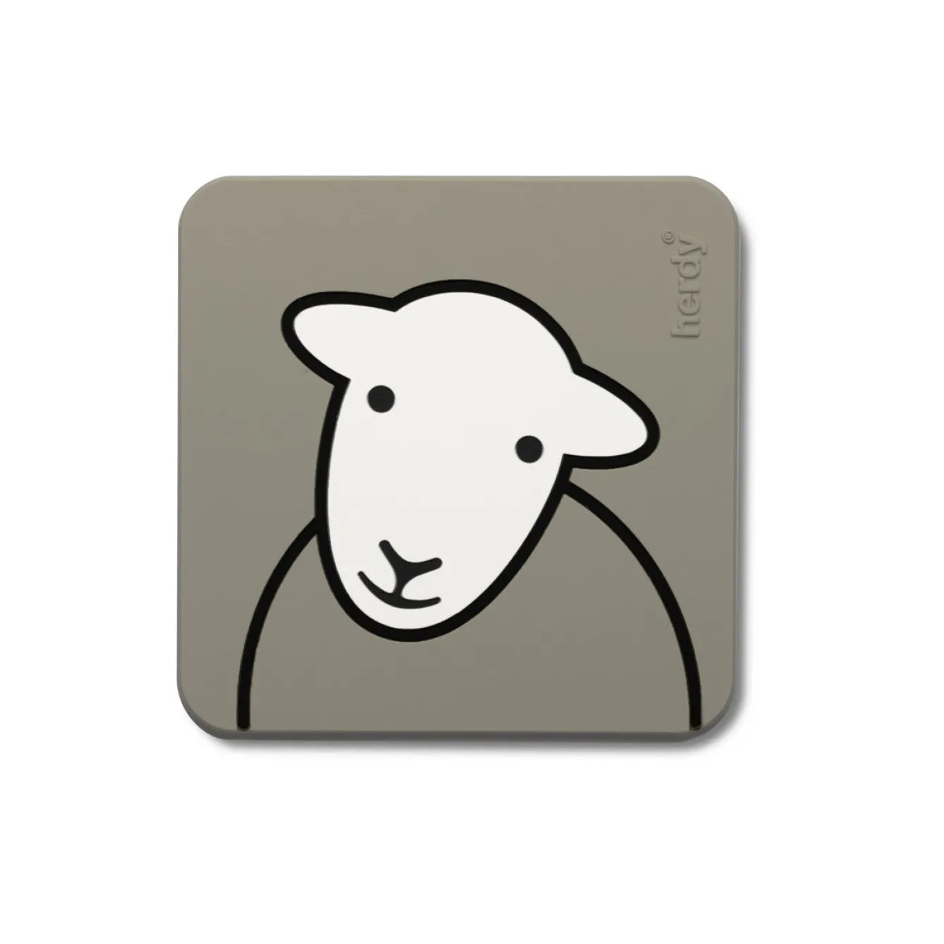 The Herdy Company Herdy Hello PVC Coaster- Coasters