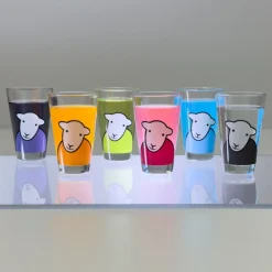 The Herdy Company Herdy 'Hello' Tumbler Glass- Tea|Bright Colors