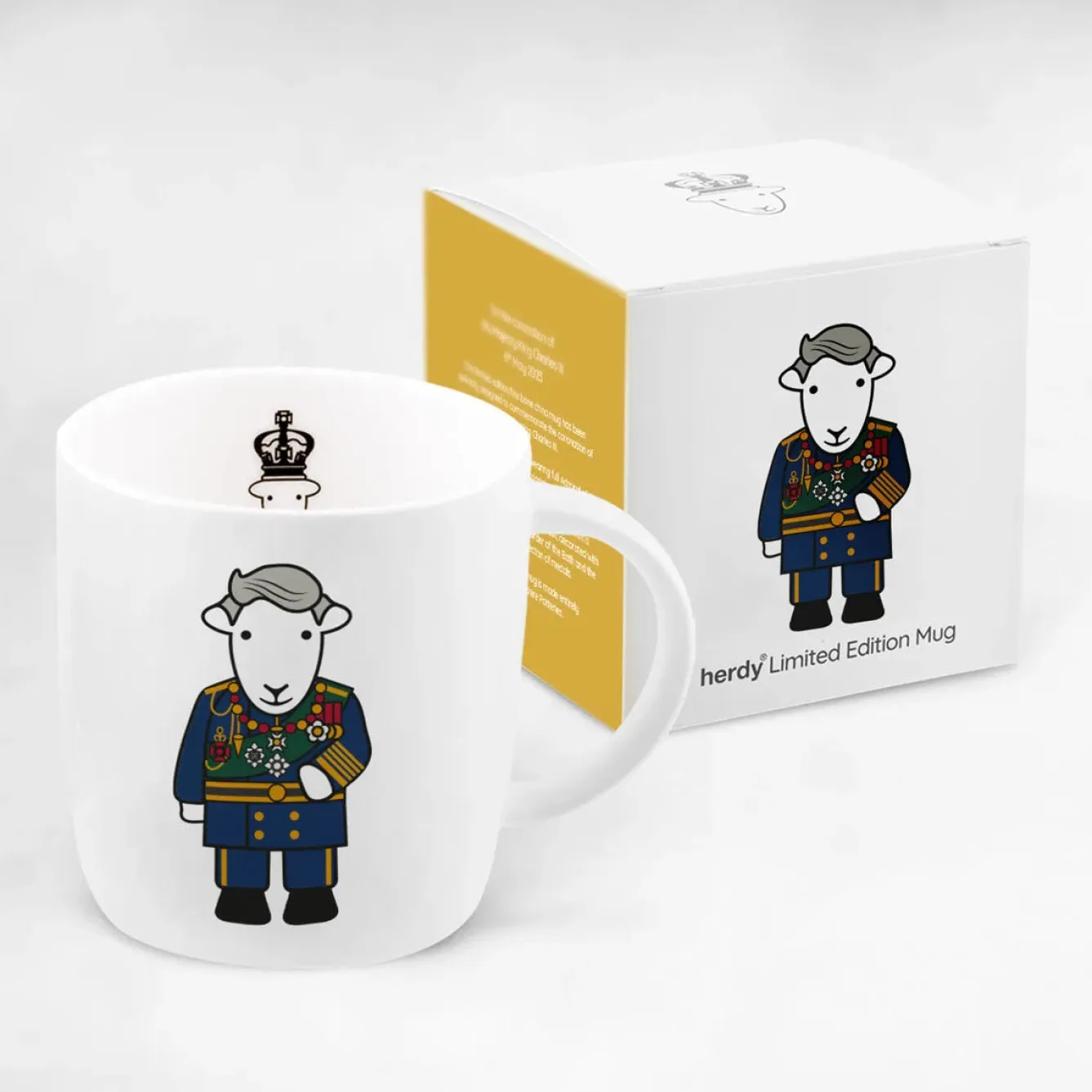 The Herdy Company Herdy King Charles III Limited Edition Coronation Mug- Royal|Tea