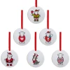 The Herdy Company Herdy Limited Edition China Christmas Tree Decorations (Set of 6)- Christmas Decorations|Seasonal Decor