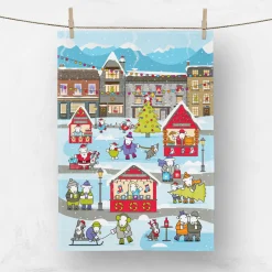 The Herdy Company Herdy Limited Edition Christmas Tea Towel- Tea|Tea