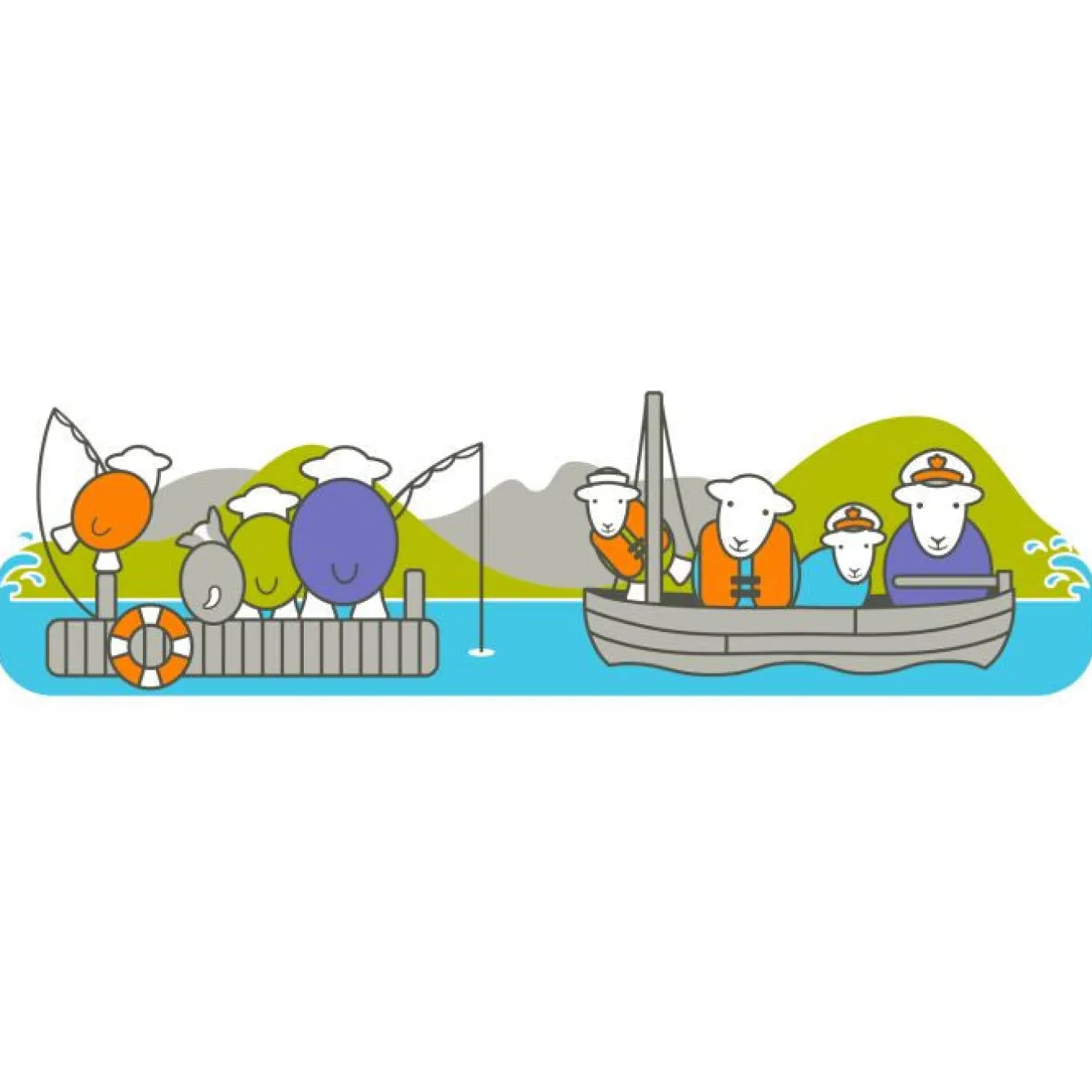The Herdy Company Herdy Sailing Mug- Tea|Bright Colors