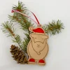 The Herdy Company Herdy Santa Wooden Christmas Decoration- Christmas Decorations|Seasonal Decor
