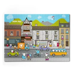 The Herdy Company Herdy Town Jigsaw Puzzle - 500 Piece Puzzle- Puzzles|Children