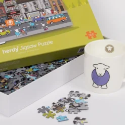 The Herdy Company Herdy Town Jigsaw Puzzle - 500 Piece Puzzle- Puzzles|Children