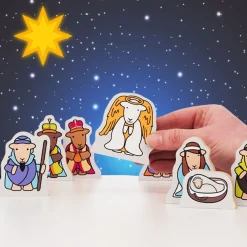 The Herdy Company Herdy Wooden Nativity Set- Christmas Decorations|Seasonal Decor