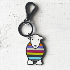 The Herdy Company Herdy Yan Enamel Stripe Key Chain- Key Chains|Children