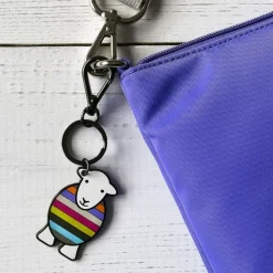 The Herdy Company Herdy Yan Enamel Stripe Key Chain- Key Chains|Children