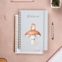 Wrendale Designs 'He's a Fun-Gi' Mouse Large Spiral Bound Journal- Stationery