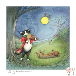 Moongazer Cards Hey Diddle Diddle Greeting Card- Greeting Cards