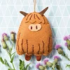Corinne Lapierre Highland Cow Felt Craft Mini Kit- Crafts|Children