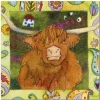 Emma Ball Highland Cow Greetings Card- Greeting Cards