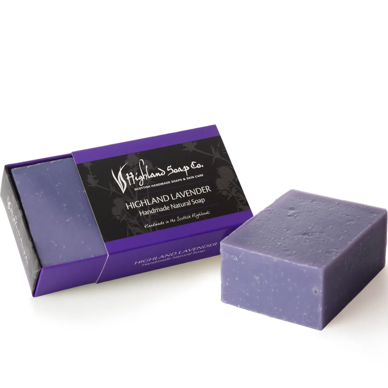 The Highland Soap Company Highland Lavender Handmade Natural Soap 190g- Soaps & Lotions