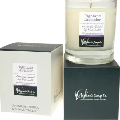 The Highland Soap Company Highland Lavender Natural Soy Wax Candle- Home Fragrance