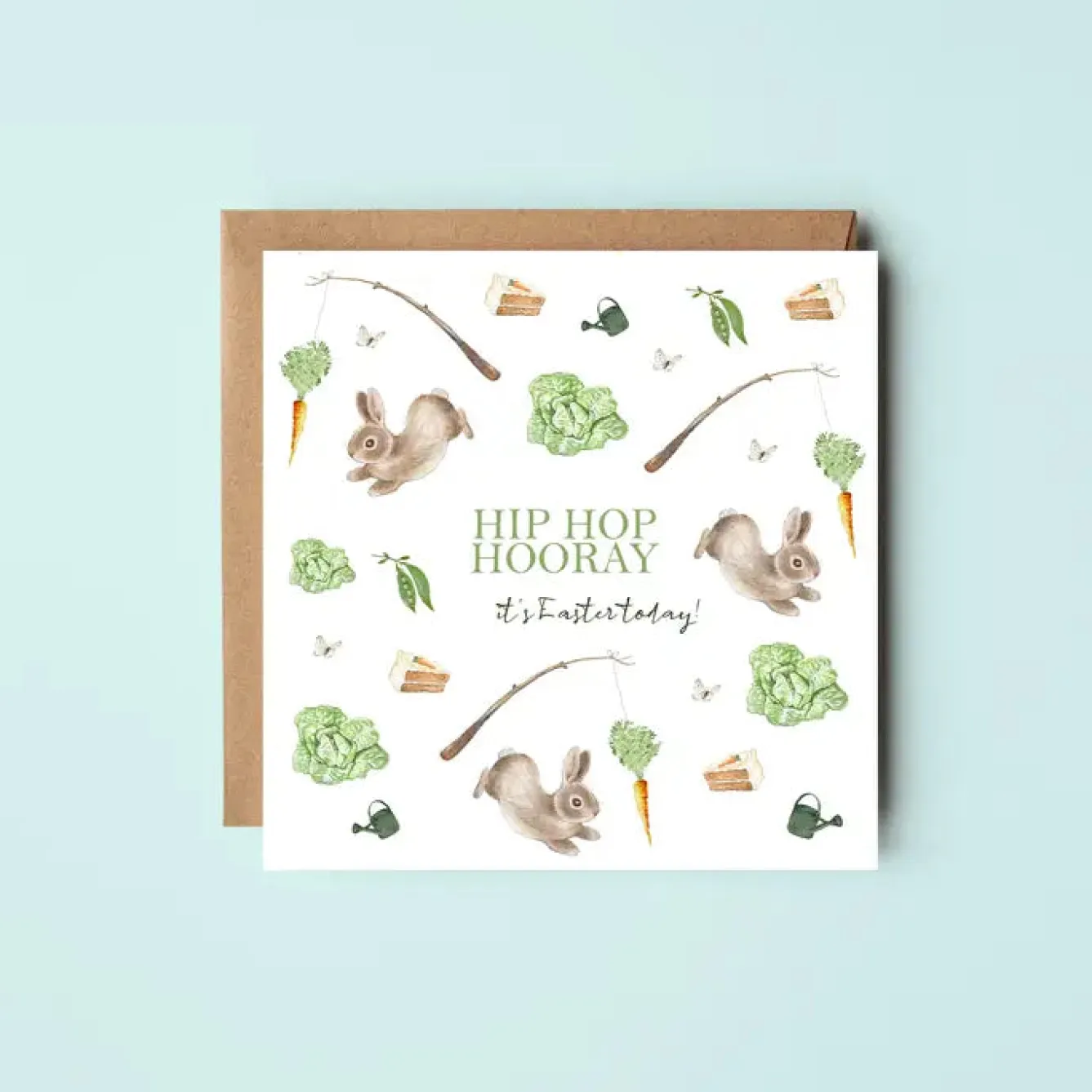 West Country Designs 'Hip Hop Hooray' Rabbits Easter Card- Easter|Greeting Cards