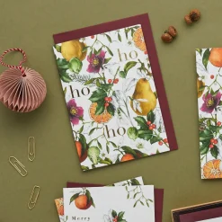 Catherine Lewis Ho Ho Ho - 'Winter Decadence' Card- Christmas Cards|Christmas