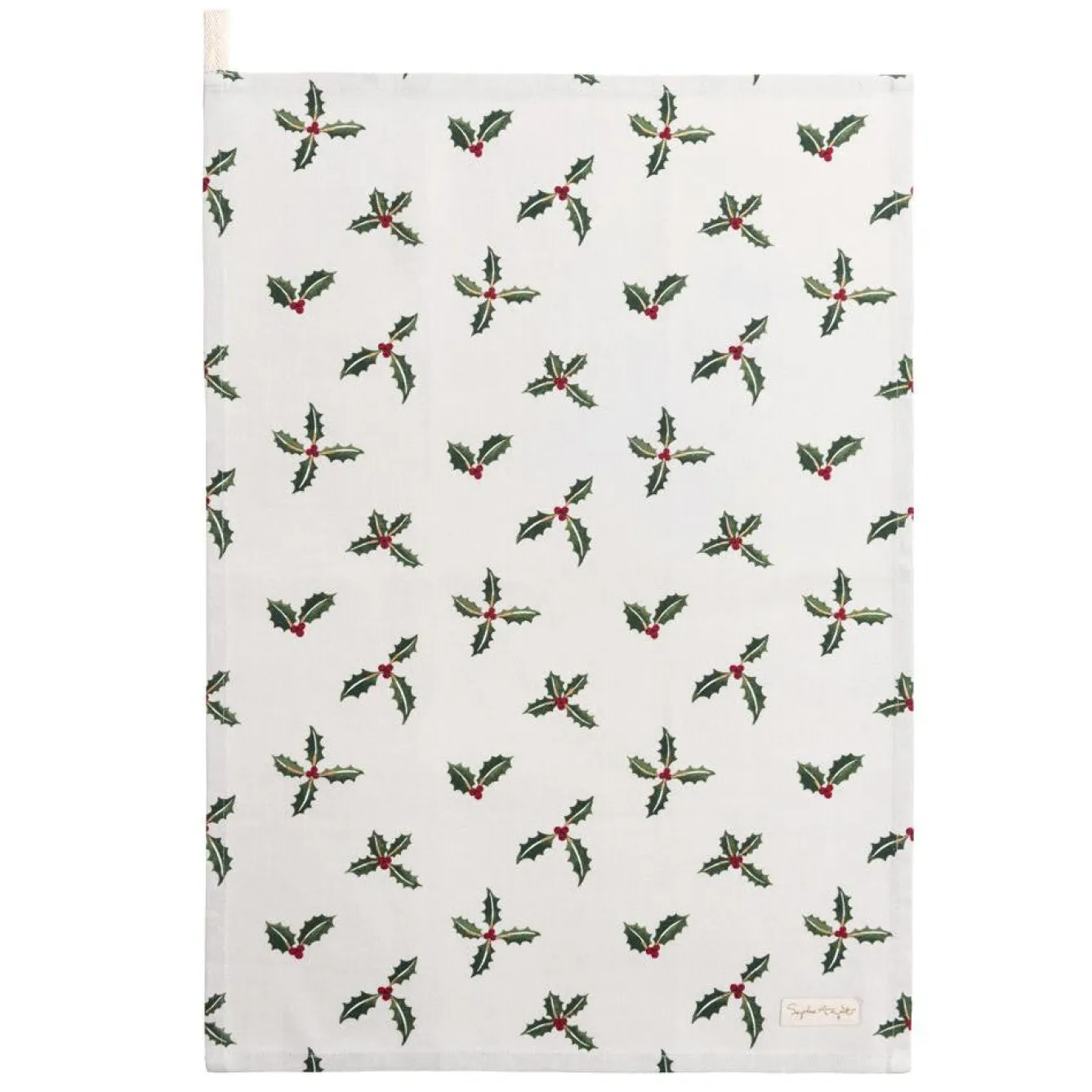Sophie Allport Holly & Berry Tea Towel- Tea|Tea Towels