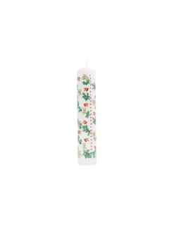 Alison Gardiner Holly & Ivy Pillar Advent Candle- Advent|Seasonal Decor