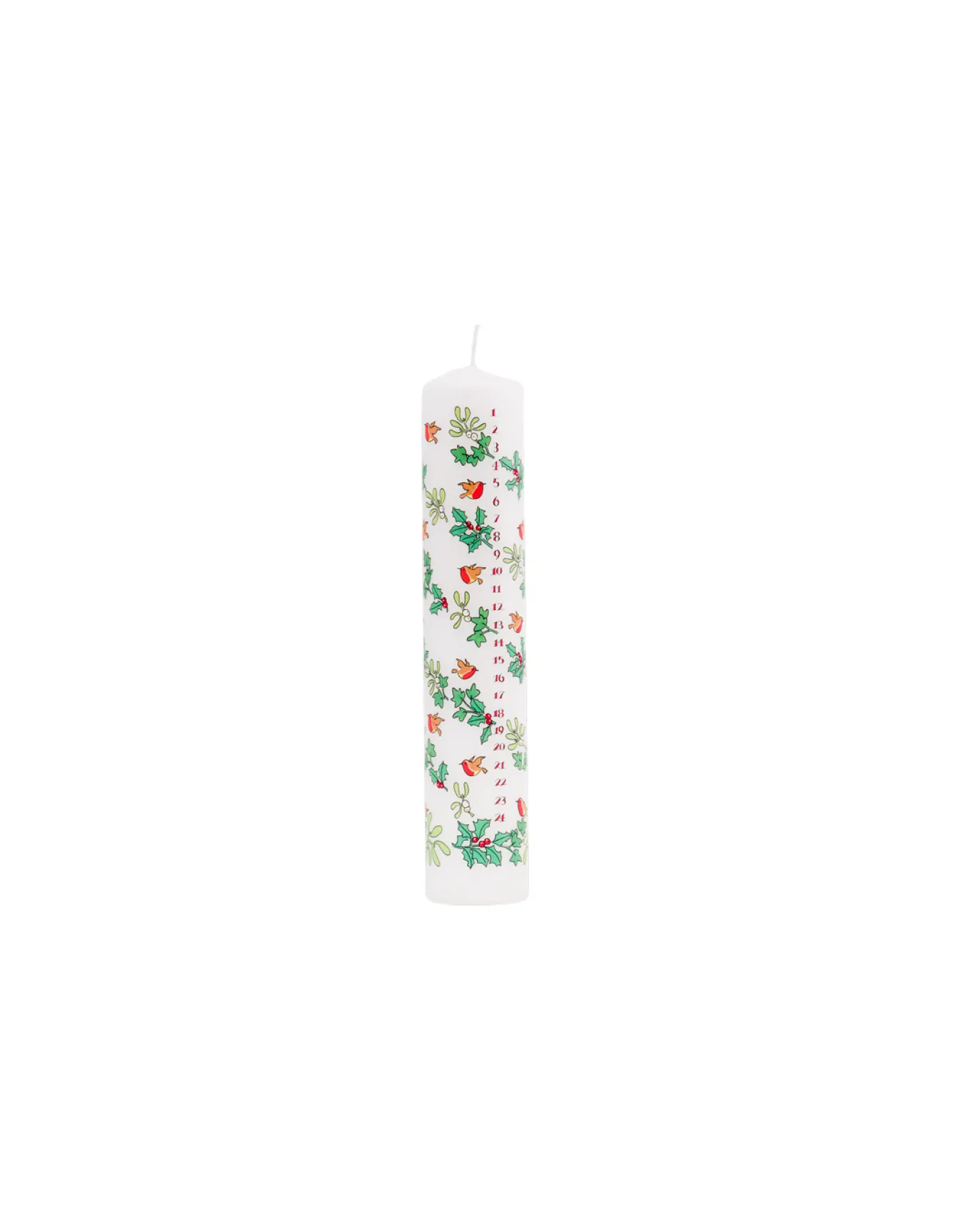 Alison Gardiner Holly & Ivy Pillar Advent Candle- Advent|Seasonal Decor