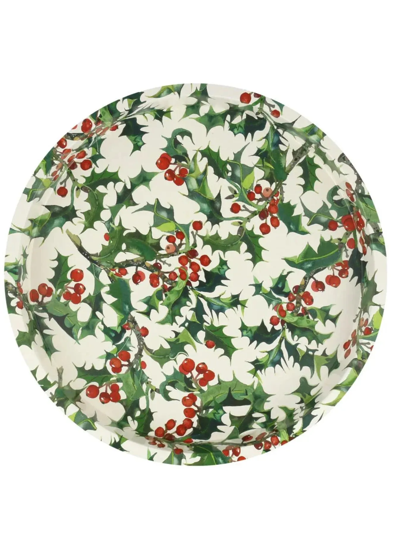 Emma Bridgewater Holly Deepwell Tin Tray- Trays|Trays