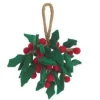 Amica Felt Holly Sprig Felt Decoration- Christmas|Seasonal Decor