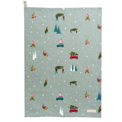 Sophie Allport Home for Christmas Set of 2 Tea Towels- Tea|Tea