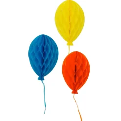 Talking Tables Honeycomb Balloons Party Decorations - 3 pack- Greeting Cards