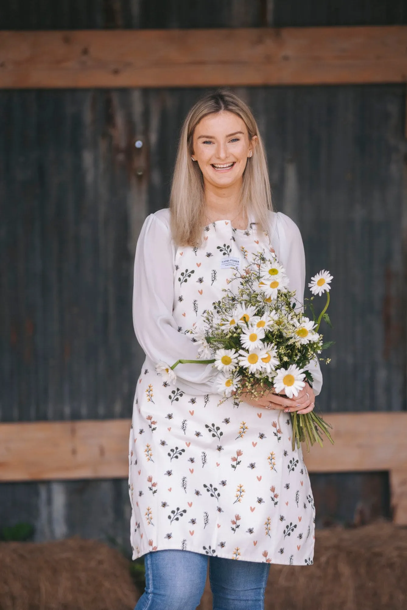 Laura Fisher Humble Bumble Bee Apron- Aprons