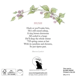 Moongazer Cards Hush Greeting Card- Greeting Cards
