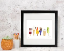 Corinne Alexander Ice Cream Print by- Art