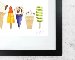 Corinne Alexander Ice Cream Print by- Art