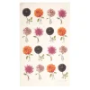 Laura Stoddart In Bloom Multi Dahlias Tea Towel- Tea|Tea Towels