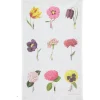 Laura Stoddart In Bloom Multi Flower Linen Union Tea Towel- Tea|Tea Towels